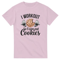 Load image into Gallery viewer, I Workout So I Can Eat Cookies T-Shirt  
