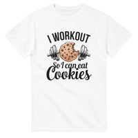 Load image into Gallery viewer, I Workout So I Can Eat Cookies T-Shirt  
