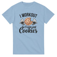 Load image into Gallery viewer, I Workout So I Can Eat Cookies T-Shirt  
