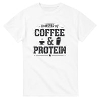 Load image into Gallery viewer, Powered by Coffee and Protein T-Shirt
