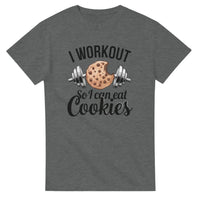 Load image into Gallery viewer, I Workout So I Can Eat Cookies T-Shirt  
