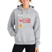 Load image into Gallery viewer, Weights for Muscle, Cardio for Heart, Ice Cream for Mental Health - Hoodie
