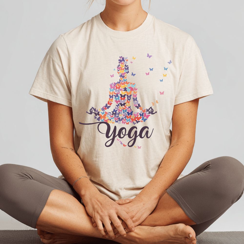  Yoga T-Shirt Comfortable Mindful Meditation Tee for Women