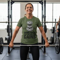 Load image into Gallery viewer, Doing Math and Solving for Gains T-Shirt
