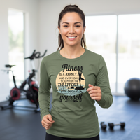 Load image into Gallery viewer, Fitness is a Journey Long sleeve T-shirt
