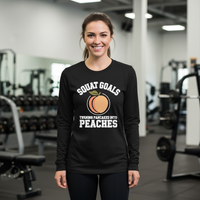 Load image into Gallery viewer, Squat Goals Turning Pancakes into Peaches - Long sleeve T-shirt

