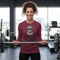 Load image into Gallery viewer, Doing Math and Solving for Gains - Long sleeve T-shirt
