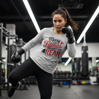 Load image into Gallery viewer, Merry Fitmas and Happy New Rear - Long sleeve T-shirt
