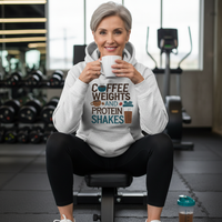 Load image into Gallery viewer, Coffee, Weights &amp; Protein Shake - Hoodie
