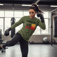 Load image into Gallery viewer, Exercise?  I Thought You Said Extra Fries - Long sleeve T-shirt
