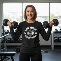 Load image into Gallery viewer, Lift More Worry Less - Long sleeve T-shirt
