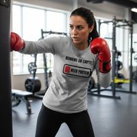 Load image into Gallery viewer, Running on Empty...Need Protein - Long sleeve T-shirt
