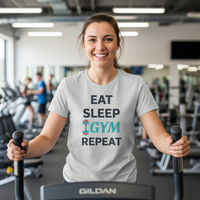 Load image into Gallery viewer, Eat Sleep Gym Repeat Tshirt