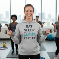 Load image into Gallery viewer, Eat Sleep Gym Repeat Hoodie
