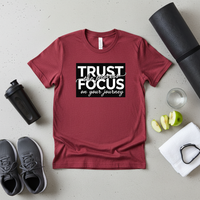 Load image into Gallery viewer, Trust the Process Focus on Your Journey T-shirt