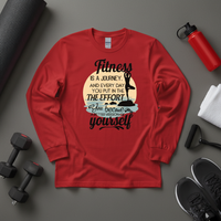 Load image into Gallery viewer, Fitness is a Journey Long sleeve T-shirt