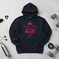 Load image into Gallery viewer, Look Like A Beauty Train Like A Beast Hoodie