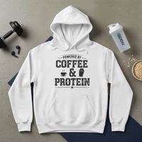 Load image into Gallery viewer, Powered by Coffee and Protein - Hoodie