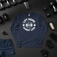 Load image into Gallery viewer, Lift More Worry Less - Long sleeve T-shirt