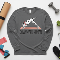 Load image into Gallery viewer, Downward Human  Long Sleeve T-Shirt