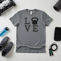 Load image into Gallery viewer, LOVE Kettlebell T-Shirt Funny Fitness