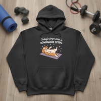 Load image into Gallery viewer, Today's Yoga Pose Is Downward Spiral Hoodie