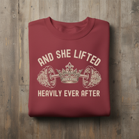 Load image into Gallery viewer, And She Lifted Heavily Ever After  Long sleeve T-shirt