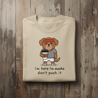 Load image into Gallery viewer, I'm Here I'm Awake Don't Push It Tshirt