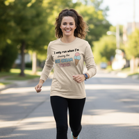 Load image into Gallery viewer, I Only Run When I'm Chasing the Ice Cream Truck - Long sleeve T-shirt