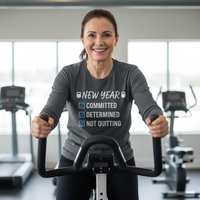 Load image into Gallery viewer, New Year - Committed, Determined, Not Quitting Long Sleeve T-shirt