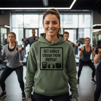 Load image into Gallery viewer, Set Goals, Crush Them, Repeat - Hoodie