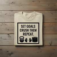 Load image into Gallery viewer, Set Goals, Crush Them, Repeat - T-Shirt