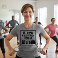 Load image into Gallery viewer, Set Goals, Crush Them, Repeat - T-Shirt