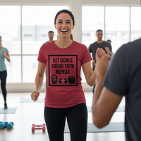 Load image into Gallery viewer, Set Goals, Crush Them, Repeat - T-Shirt