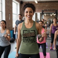 Load image into Gallery viewer, Be Savage not Average - Racerback Tank
