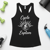 Load image into Gallery viewer, Cycle and Explore - Racerback Tank