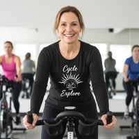 Load image into Gallery viewer, Cycle and Explore - Long sleeve T-shirt