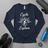 Load image into Gallery viewer, Cycle and Explore - Long sleeve T-shirt