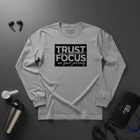 Load image into Gallery viewer, Trust the Process Focus on Your Journey - Long sleeve T-shirt