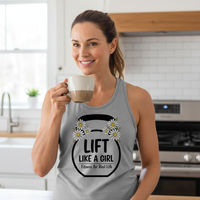 Load image into Gallery viewer, Lift Like A Girl Fitness for Real Life - Racerback Tank