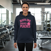 Load image into Gallery viewer, Glute Era Hoodie – Pancakes to Peaches Funny Gym Hoodie for Women