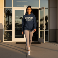 Load image into Gallery viewer, Stronger In Christ Hoodie – Christian Gym Hoodie for Women – Philippians 4:13 Faith Based Sweatshirt