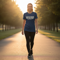 Load image into Gallery viewer, Train With Purpose Pray With Power T-Shirt – Christian Fitness Shirt for Women