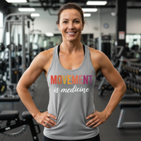 Load image into Gallery viewer, Movement Is Medicine Racerback Tank | Women's Workout Tank Top | Motivational Fitness Apparel
