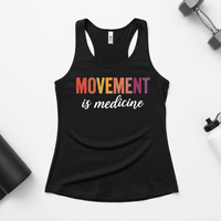 Load image into Gallery viewer, Movement Is Medicine Racerback Tank | Women's Workout Tank Top | Motivational Fitness Apparel