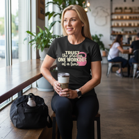 Load image into Gallery viewer, Trust the Process One Workout at a Time T-Shirt | Motivational Gym Shirt for Women